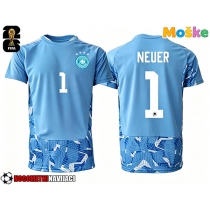 Moške Nogometnih dresov Nemčija Manuel Neuer #1 Vratar Gostujoči SP 2026 Kratki rokavi